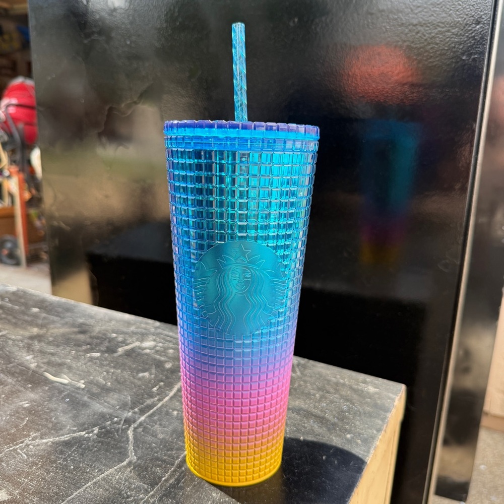 Starbucks Multicolor Gradient Tumbler with Straw